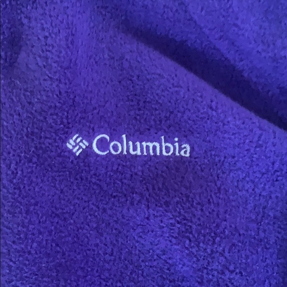 Girls Zip up fleece Columbia jacket - Picture 2 of 4